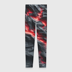 Женские легинсы Раскаленная лава на горных камнях