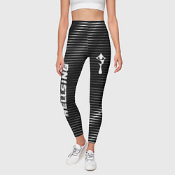 Леггинсы женские Hellsing metal anime lines, цвет: 3D-принт — фото 2