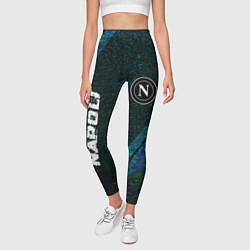 Леггинсы женские Napoli glitch blue, цвет: 3D-принт — фото 2