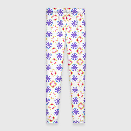 Женские легинсы Красивый узор цветочки / 3D-принт – фото 2