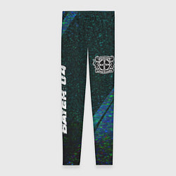 Леггинсы женские Bayer 04 glitch blue, цвет: 3D-принт