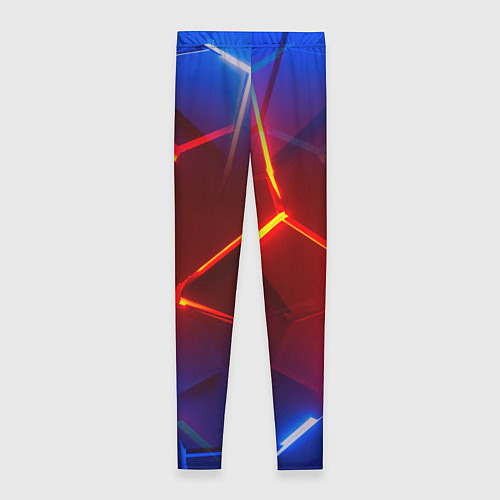Женские легинсы Светящиеся лавой неоновые плиты в разломе / 3D-принт – фото 2