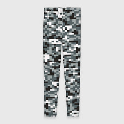 Женские легинсы Камуфляжные пиксели текстура