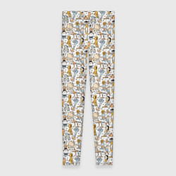 Женские легинсы Человечки и монстры