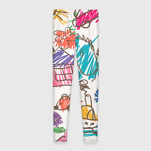 Женские легинсы Детский принт / 3D-принт – фото 2