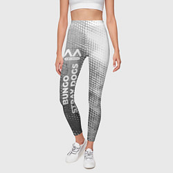 Леггинсы женские Bungo Stray Dogs - grey gradient по-вертикали, цвет: 3D-принт — фото 2