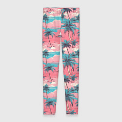 Леггинсы женские Летний закат на море паттерн-текстура, цвет: 3D-принт