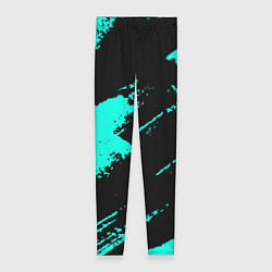 Женские легинсы Неоновые краски текстура