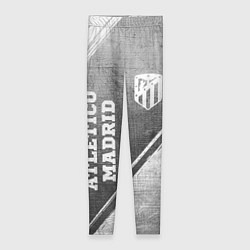 Леггинсы женские Atletico Madrid - grey gradient вертикально, цвет: 3D-принт