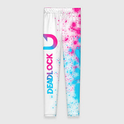 Леггинсы женские Deadlock neon gradient style по-вертикали, цвет: 3D-принт