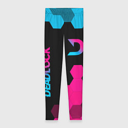 Леггинсы женские Deadlock - neon gradient вертикально, цвет: 3D-принт