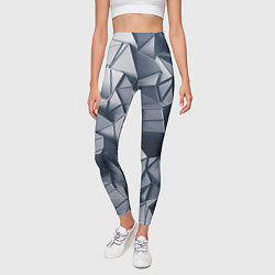 Леггинсы женские Геометрические грани, цвет: 3D-принт — фото 2