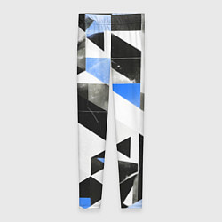 Леггинсы женские Black and blue abstraction on a white background, цвет: 3D-принт