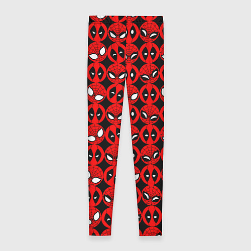 Женские легинсы Дэдпул и Человек паук / 3D-принт – фото 2