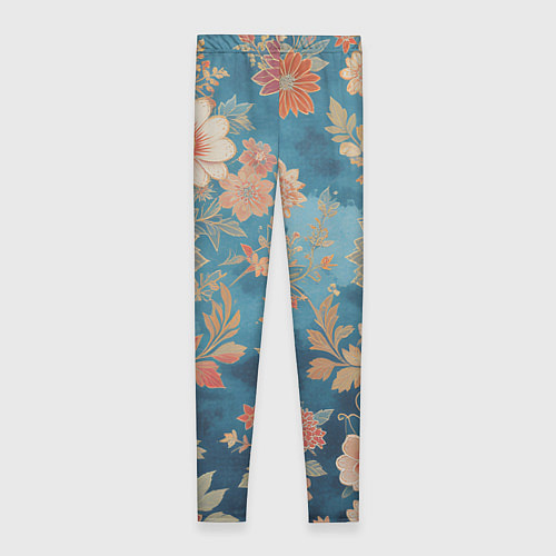 Женские легинсы Ботанические узоры / 3D-принт – фото 2