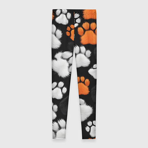Женские легинсы Мохнатые лапки / 3D-принт – фото 2