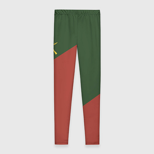 Женские легинсы Мотострелковые войска: герб со щитом / 3D-принт – фото 2