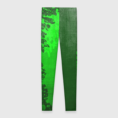 Женские легинсы Atletico Madrid - green gradient по-вертикали / 3D-принт – фото 2
