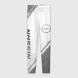 Леггинсы женские Nissan - white gradient вертикально, цвет: 3D-принт