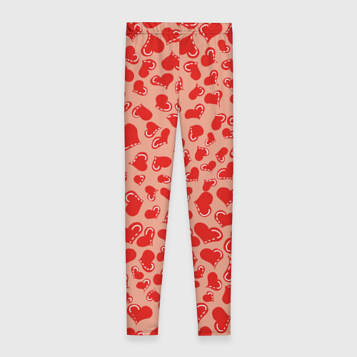 Женские легинсы Сердца любви / 3D-принт – фото 2