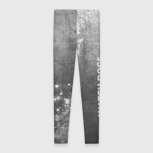Женские легинсы Watch Dogs - grey gradient вертикально / 3D-принт – фото 2