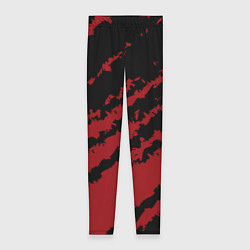 Леггинсы женские The color is red and black, цвет: 3D-принт