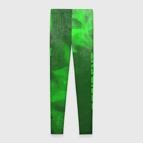 Женские легинсы Resident Evil - green gradient вертикально / 3D-принт – фото 2