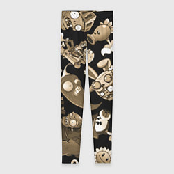 Женские легинсы Растения против зомби в бежевом цвете