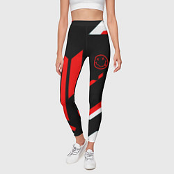 Леггинсы женские Nirvana текстура полосы, цвет: 3D-принт — фото 2