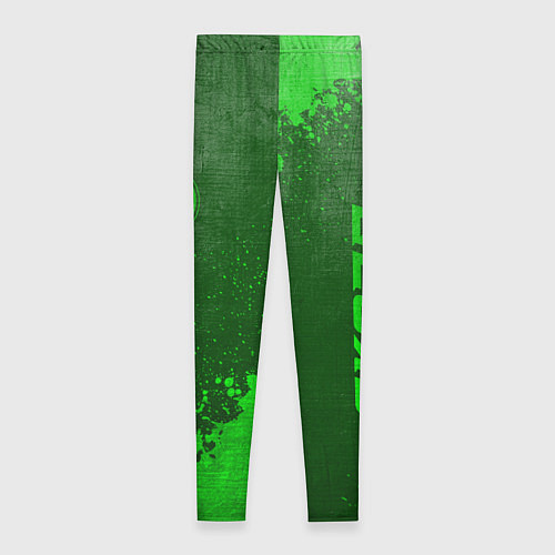 Женские легинсы Skoda - green gradient вертикально / 3D-принт – фото 2
