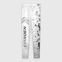 Женские легинсы Citroen - white gradient по-вертикали