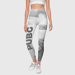 Леггинсы женские PUBG - white gradient вертикально, цвет: 3D-принт — фото 2