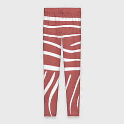 Женские легинсы Полоски красной зебры