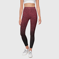 Леггинсы женские Амарантовый градиент крошка, цвет: 3D-принт — фото 2