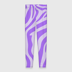 Женские легинсы Лавандовый тигровый паттерн