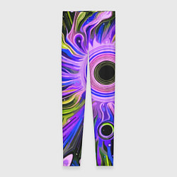 Женские легинсы Абстрактный неоновый космос - чёрная дыра