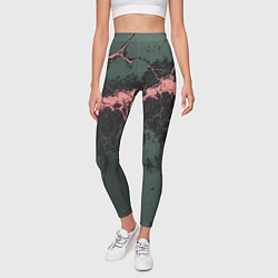 Леггинсы женские Гранж потертая текстура, цвет: 3D-принт — фото 2