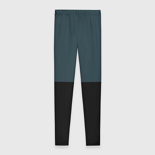 Женские легинсы Sport чёрно-синий с белым / 3D-принт – фото 2