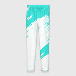 Женские легинсы Color white light blue