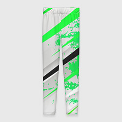 Леггинсы женские Color white light green, цвет: 3D-принт