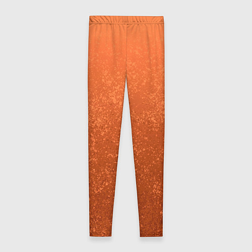 Женские легинсы Кораллово-оранжевый текстурный градиент / 3D-принт – фото 2