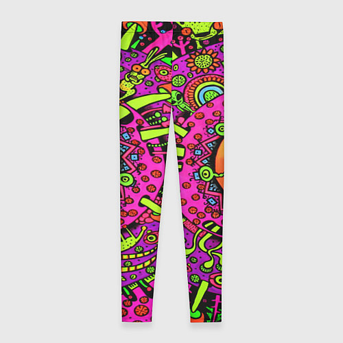 Женские легинсы Кислотные грибы оптические / 3D-принт – фото 2