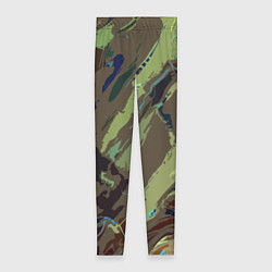 Женские легинсы Абстракция тон хаки