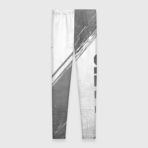 Женские легинсы Lazio - white gradient вертикально / 3D-принт – фото 2