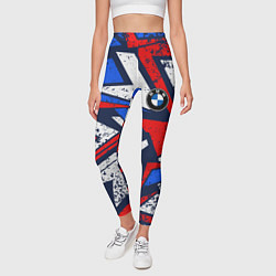 Леггинсы женские BMW - m colors, цвет: 3D-принт — фото 2
