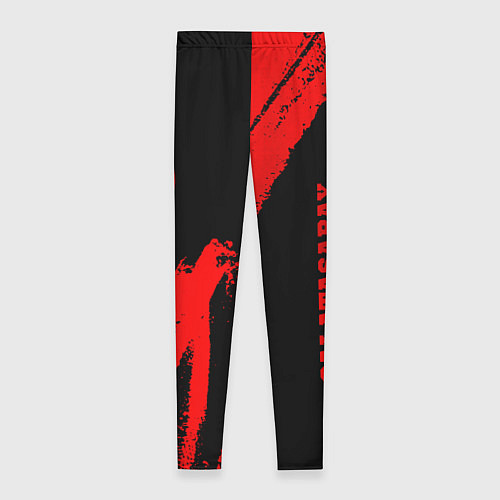 Женские легинсы Galatasaray - red gradient вертикально / 3D-принт – фото 2