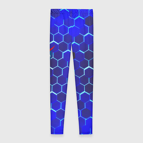Женские легинсы Nasa голубая броня / 3D-принт – фото 2