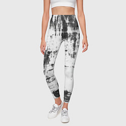 Леггинсы женские Color black and white, цвет: 3D-принт — фото 2