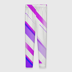 Леггинсы женские Color white pink, цвет: 3D-принт