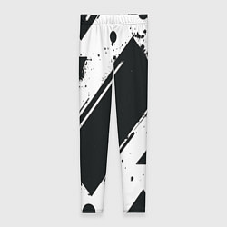 Женские легинсы Color black white